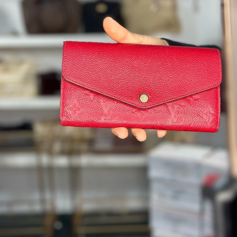 LV Red Empreinte Wallet